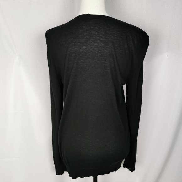 DKNY Donna Karen Silk & Cashmere Floral Sweater - Picture 5 of 6